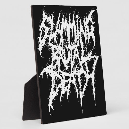 激しい残忍な死の金属 フォトプラーク (側面)
