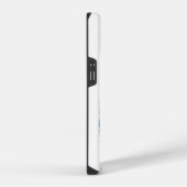 激しい水色のホッキョクグマ iPhoneケース (右側面)