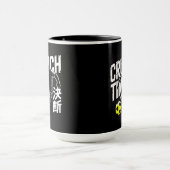激しい決意 サッカー 猫 アニメ好き スポーツ マグカップ (中央)