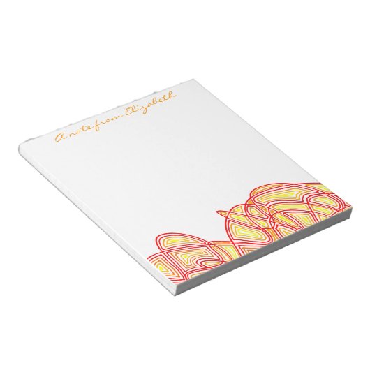 激しい波 ノートパッド (アングル)