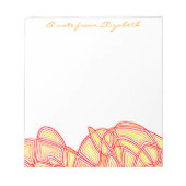 激しい波 ノートパッド (正面)