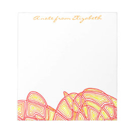 激しい波 ノートパッド