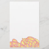 激しい波 便箋 (正面)