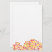 激しい波 便箋 (正面/裏面)