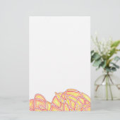 激しい波 便箋 (スタンド正面)