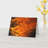 激しい火 カード (黄色い花)