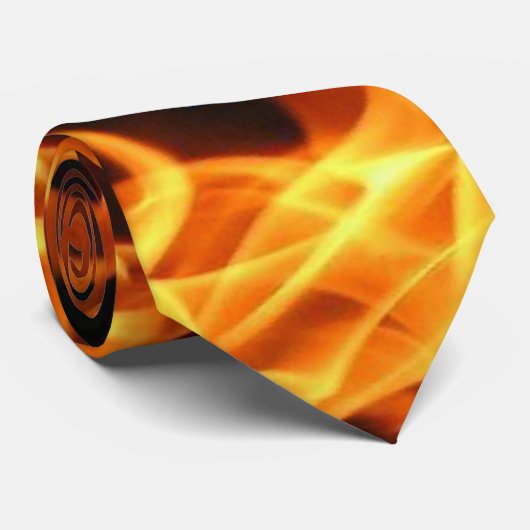激しい炎のタイ ネクタイ (ロール)