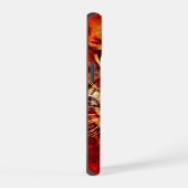 激しい炎の咆哮トラアート iPhone 15ケース (右側面)