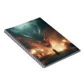 激しい炎怒黒古代ドラゴン ノートブック (右側)