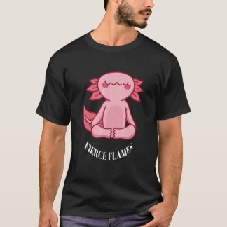 激しい炎 かわいい おもしろい ヨガ ドラゴン デザイン プレゼント Tシャツ