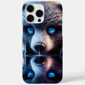 激しい熊の目の下で静かな熊 Case-Mate iPhoneケース (裏面)