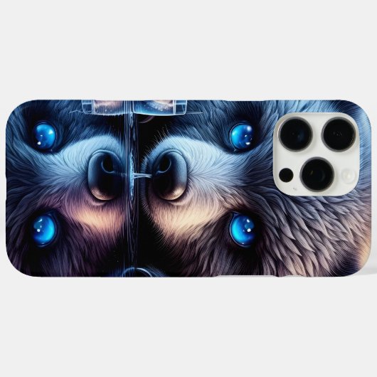 激しい熊の目の下で静かな熊 Case-Mate iPhoneケース (裏面 (横))