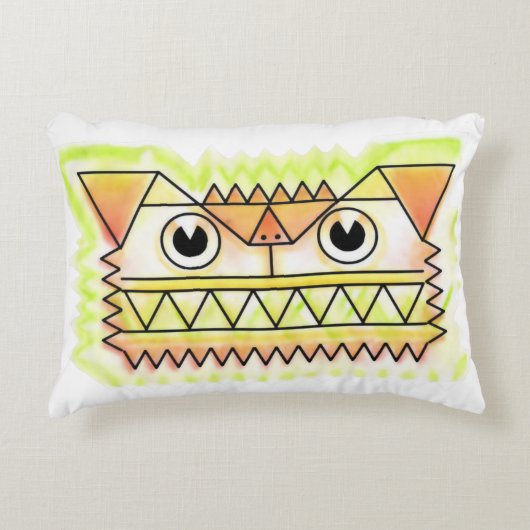 激しい犬怒形アクセントクッション アクセントクッション (正面)