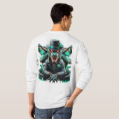 激しい狼と赤龍Tシャツ Tシャツ (裏面フル)