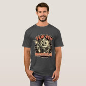 激しい猫の戦士ティー – 内なる猫を解放 Tシャツ (正面フル)