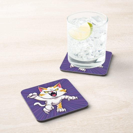 激しい猫 コースター (右側)