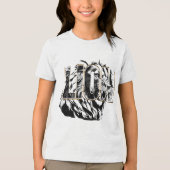 激しい獅子 トライブレンドＴシャツ (正面)