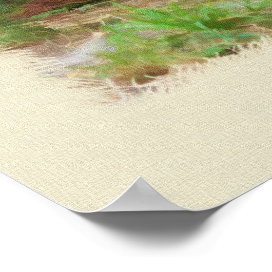 激しい獅子 ポスター (角)