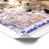 激しい獅子 ポスター (角)