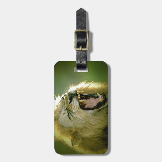 激しい獅子 ラゲッジタグ (正面縦)