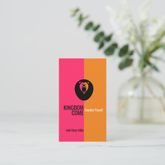 激しい獅子 名刺 (スタンド正面)