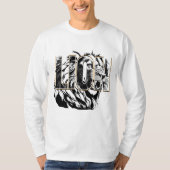激しい獅子 Tシャツ (正面)