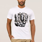 激しい獅子 Tシャツ (正面)