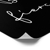 激しい白いフォント ポスター (角)