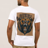 激しい白髪頭 Tシャツ (裏面)