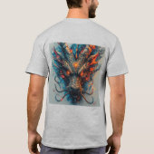 激しい目をしたドラゴンの頭 Tシャツ (裏面)