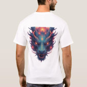 激しい目をしたドラゴンの頭 Tシャツ (裏面)