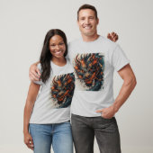 激しい目をしたドラゴンの頭 Tシャツ (ユニセックス)