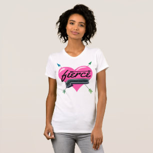激しい真の女性戦士 Tシャツ