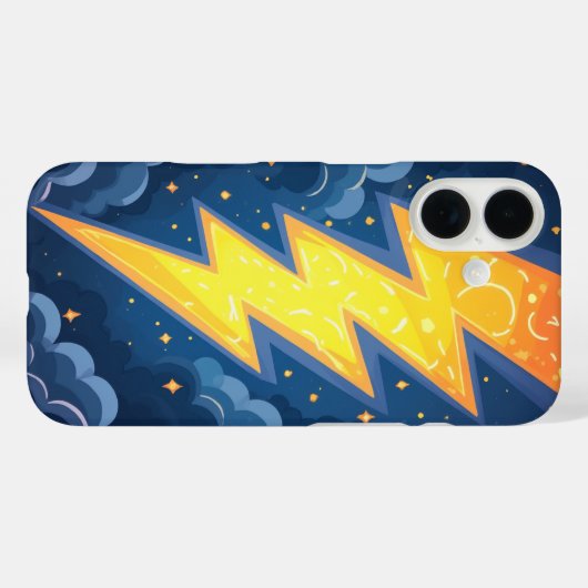 激しい稲妻 Case-Mate iPhoneケース (裏面 (横))