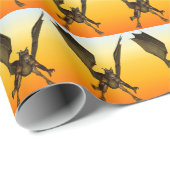 激しい空のドラゴン ラッピングペーパー (ロールコーナー)