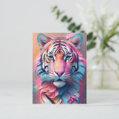 激しい美しいピンクタイガー ポストカード (スタンド正面)