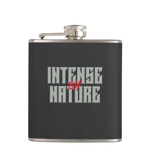 激しい自然引用文動機 フラスク (正面)