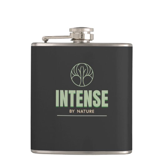 激しい自然引用文動機 フラスク (正面)