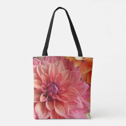 激しい花のファーマーズマーケットのトート トートバッグ (裏面)