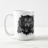 激しい虎の突破口はっきりした: & Wild コーヒーマグカップ (左)