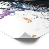 激しい視線 – 強さと強さの水色ポートレート ポスター (角)