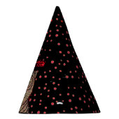 激しい誕生日アジアンストライプタイガーの赤いドット パーティーハット (右)