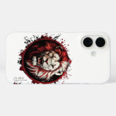激しい赤毛の獅子頭部部族グランジスタイル Case-Mate iPhoneケース (裏面 (横))