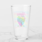 激しい転倒体操デザイン タンブラーグラス (裏面)