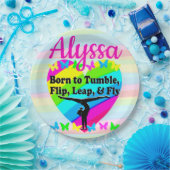 激しい転倒体操デザイン ペーパープレート (パーティー)