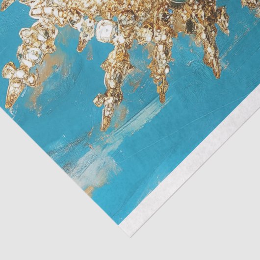 激しい金ゴールドクイーン抽象芸術アートデコパージュ 薄葉紙 (詳細)