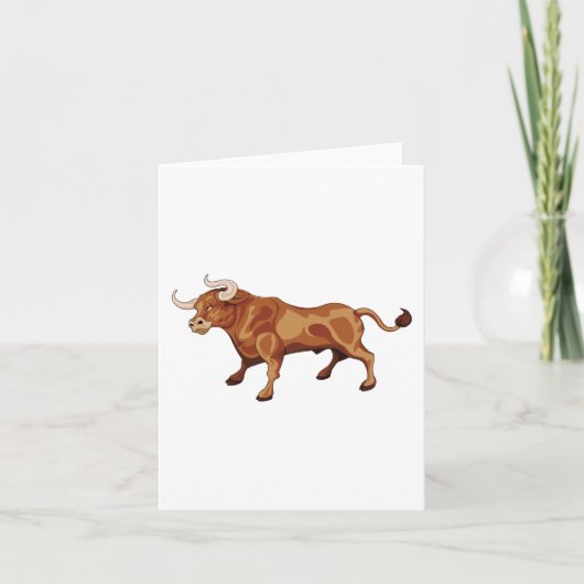 激しい雄牛 カード (正面)