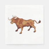 激しい雄牛 スタンダードランチョンナプキン (正面)