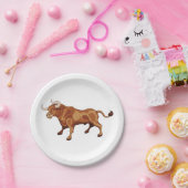 激しい雄牛 ペーパープレート (パーティー)