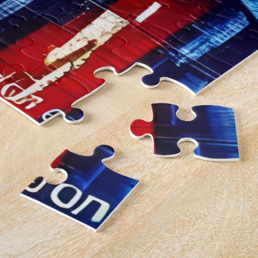 激しい雨の後の高通り ジグソーパズル (側面)